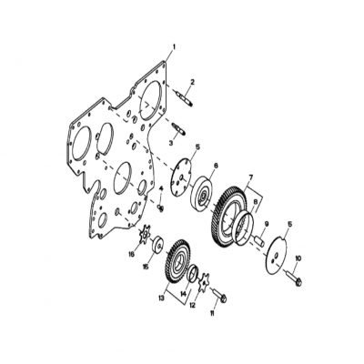 Group 36: Front Plate &amp; Crankshaft Upper Idler Gears,  第36組：前板&amp;曲軸上惰輪，&ldquo;GM93289,&rdquo;&ldquo;GM93285,&rdquo;&ldquo;GM91650,&rdquo;&ldquo;GM85414,&r